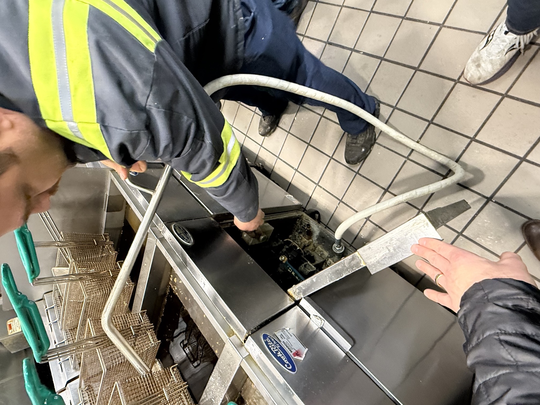 Commercial kitchen equipment and closeout detail